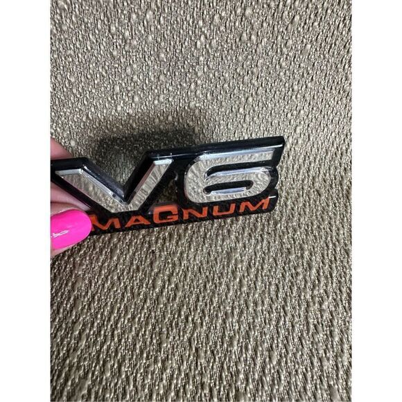 Dodge Ram V6 Magnum door fender emblem badge decal logo OEM Genuine Original - Picture 4 of 8